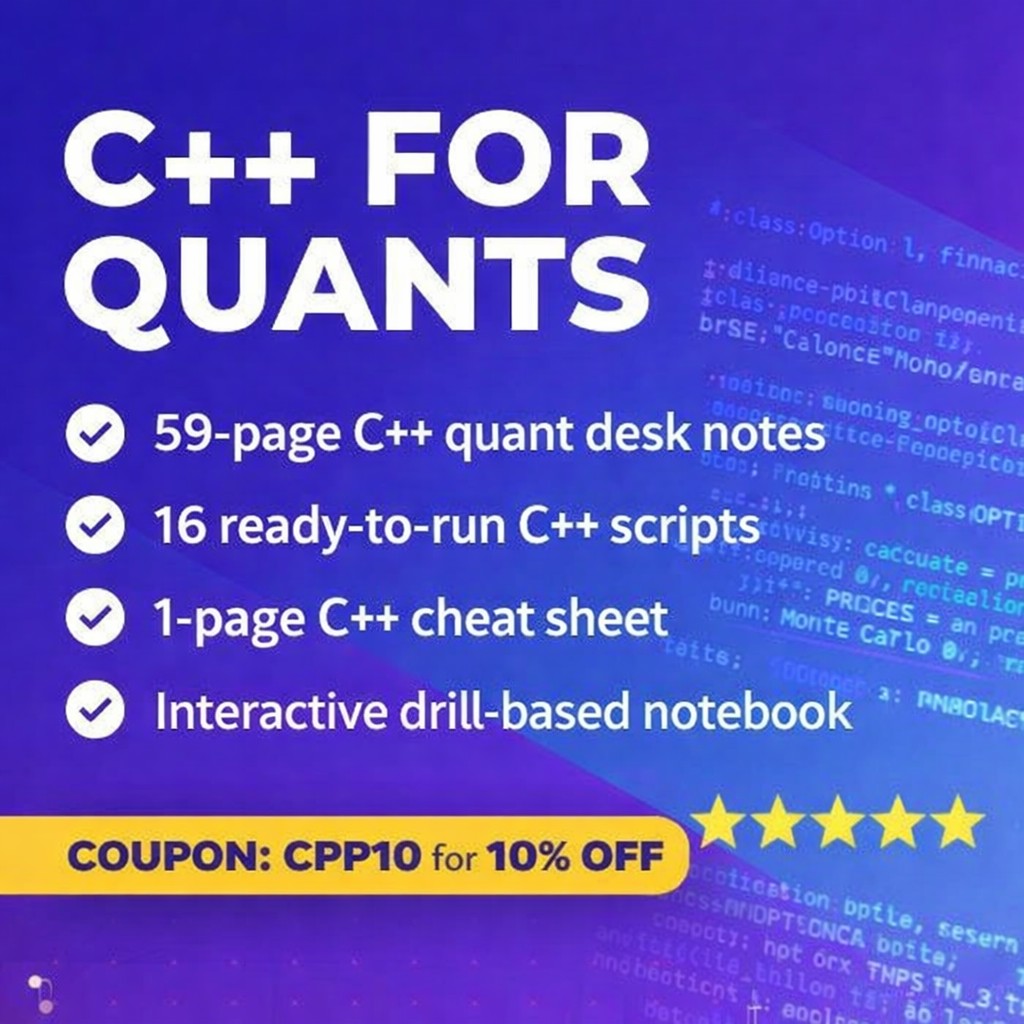 C++ for Quants: Desk-Ready Notes cover