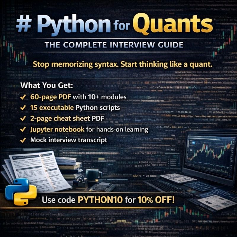 Python for Quants: Complete Interview Guide cover