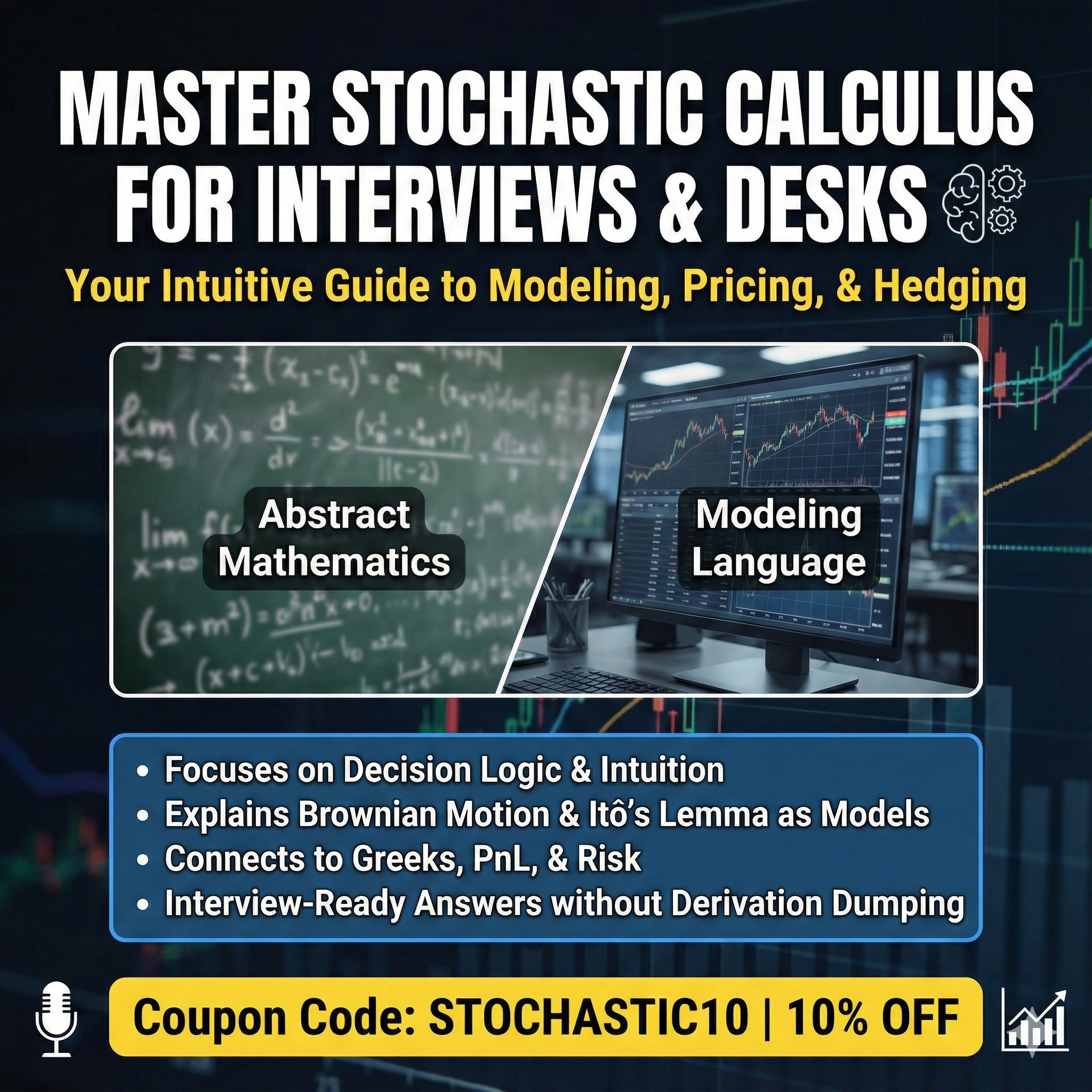 Stochastic Calculus for Quants : Interview Playbook  cover
